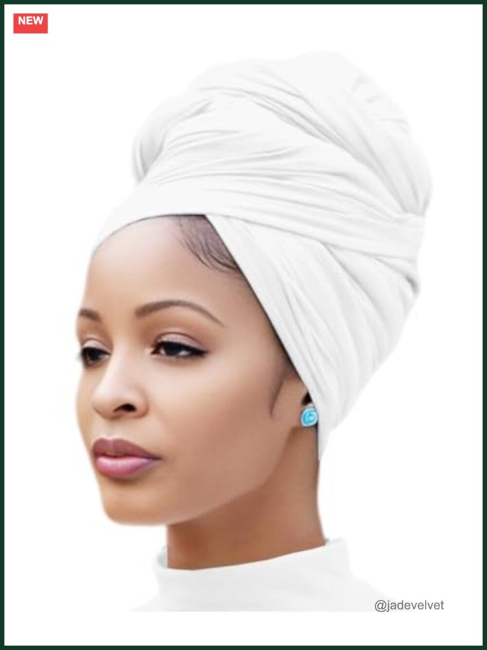 Long Soft Jersey Head Wrap Scarf 71x32 Stretchy Turban for Women